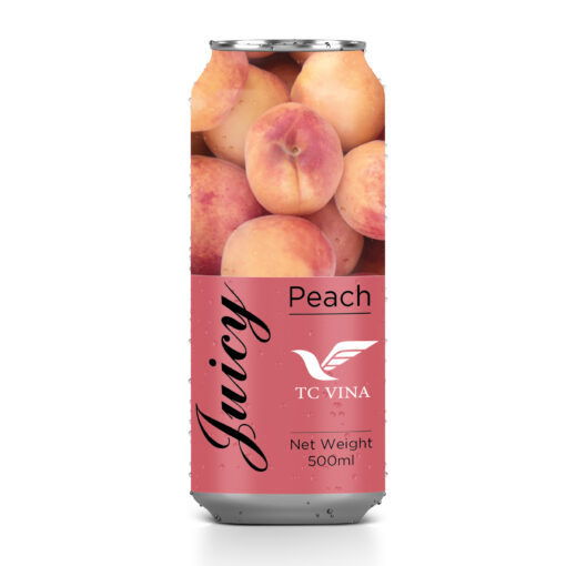 500ml TCVINA Canned Peach Juice Drink