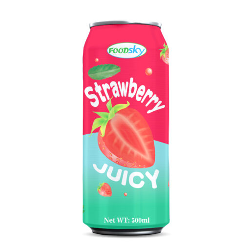 Best 500ml Foodsky Canned Strawberry Juice Drink