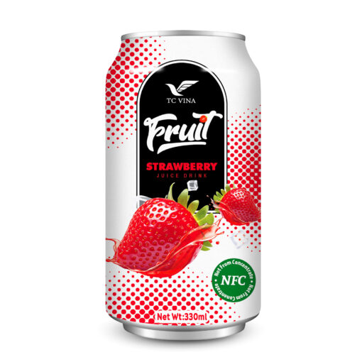 NFC 330ml TCVINA Canned Strawberry Juice Drink