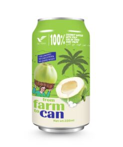 330ml TCVINA Canned Coconut Water With Pulp
