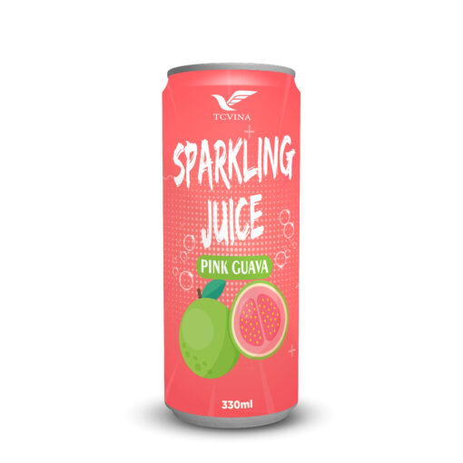 330ml TCVINA Sparkling Pink Guava Juice Drink