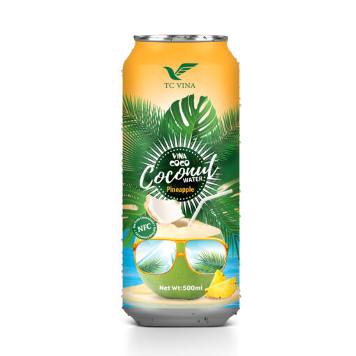 Best 500ml TCVINA Canned Coconut Water With Pineapple Flavor