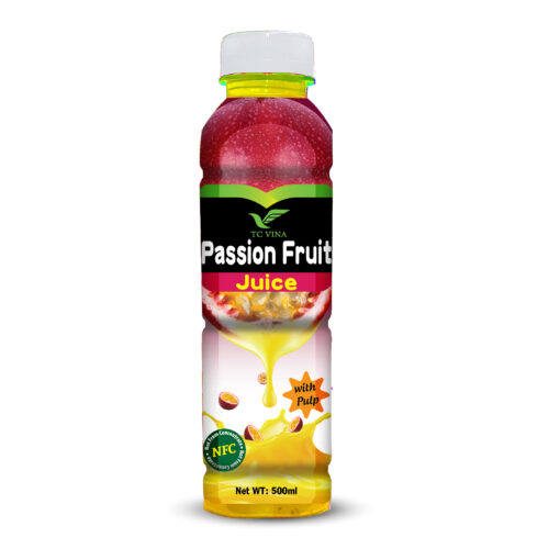 500ml TCVINA Pet Bottle Passion Fruit Juice with Pulp NFC