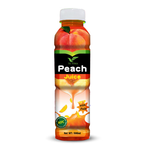 Best 500ml TCVINA Pet Bottle Peach Juice with Pulp NFC