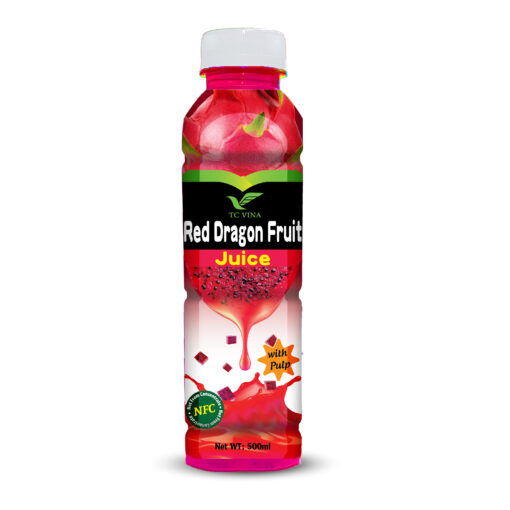 500ml TCVINA Pet Bottle Red Dragon Juice with Pulp NFC