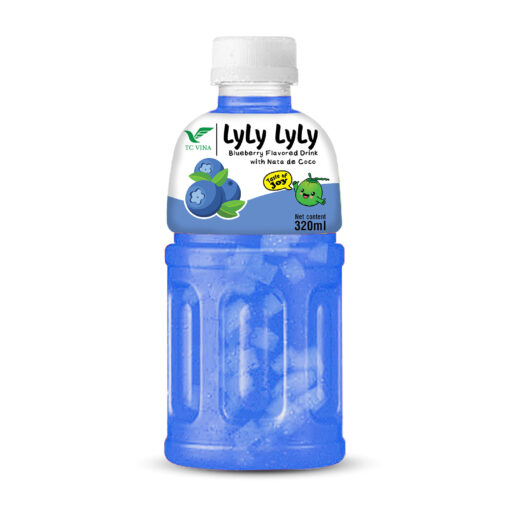 320ml TCVINA Pet Bottle Nata De Coco Blueberry Juice
