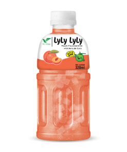 320ml TCVINA Pet Bottle Nata De Coco Peach Juice