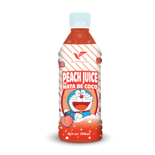 350ml TCVINA Bet Bottle Peach Juice With Nata De Coco