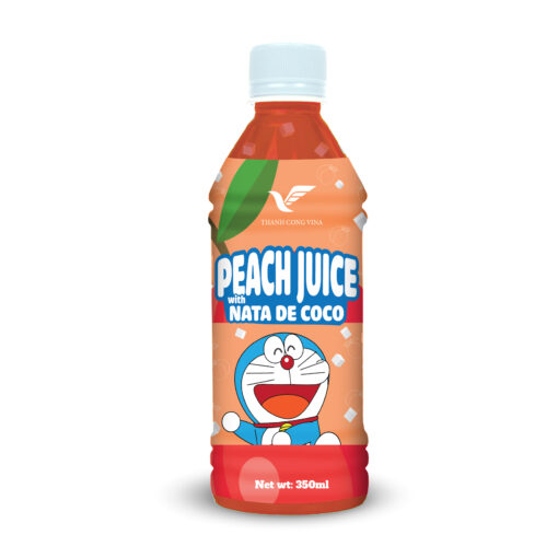 Best 350ml TCVINA Bet Bottle Peach Juice With Nata De Coco