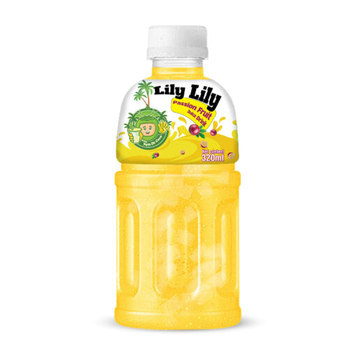 Best 320ml TCVINA Pet Bottle Passion Fruit Juice With Nata De Coco