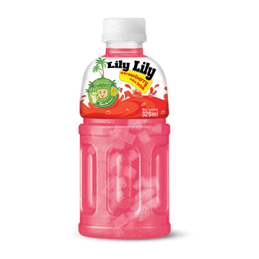 Best 320ml TCVINA Pet Bottle Strawberry Juice With Nata De Coco