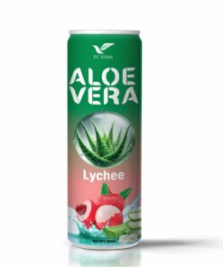 250ml TCVINA Canned Aloe Vera Juice With Lychee Flavor Drink
