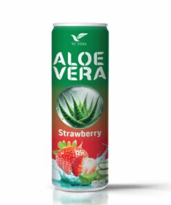 250ml TCVINA Canned Aloe Vera Juice With Strawberry Flavor Drink
