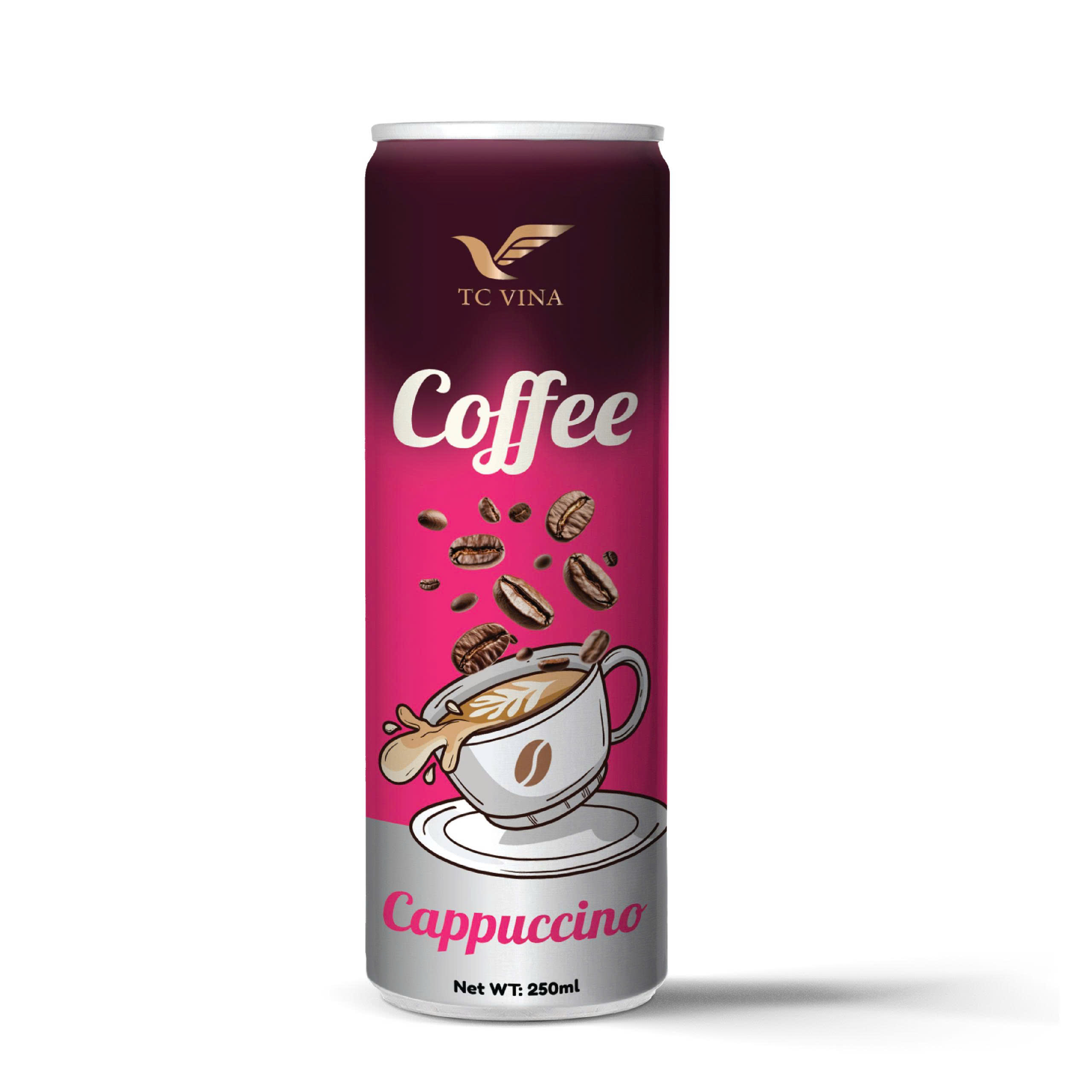 250ml TCVINA Canned Cappuccino Coffee Drink