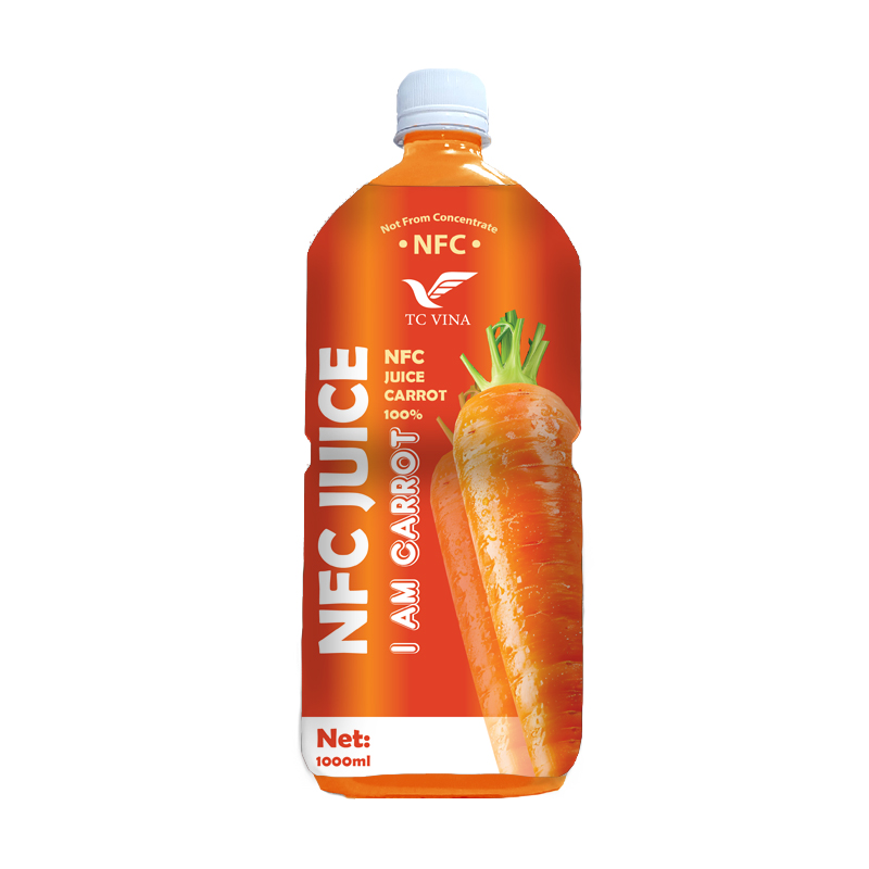 NFC 1000ml TCVINA Pet Bottle Carrot Juice Drink