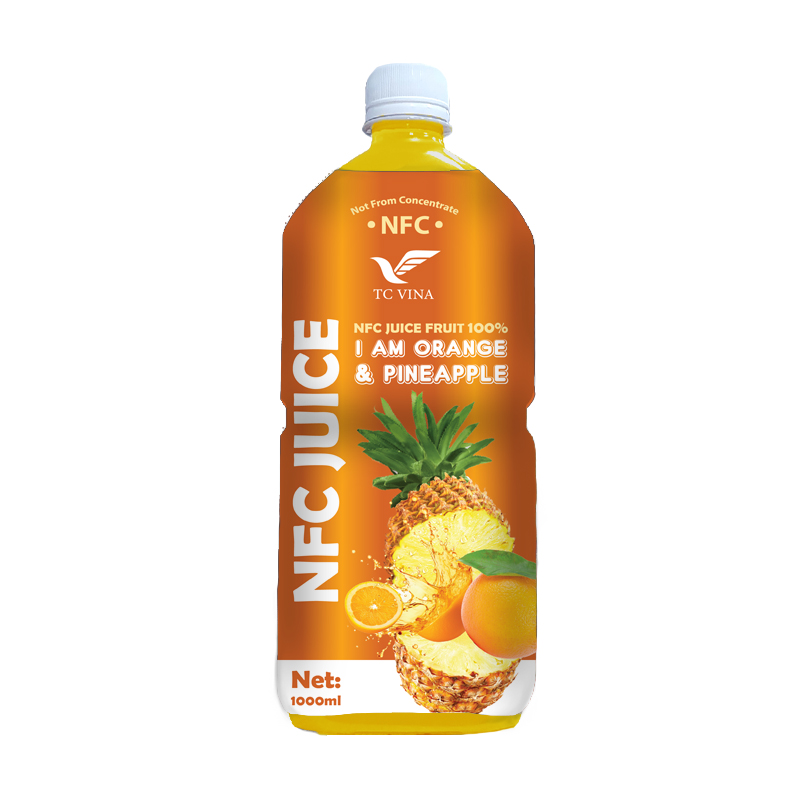 NFC 1000ml TCVINA Pet Bottle Orange Pineapple Juice Drink
