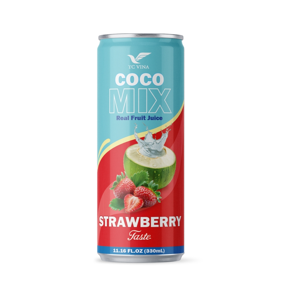 330ml TCVINA Coconut Water with Real Strawberry Juice