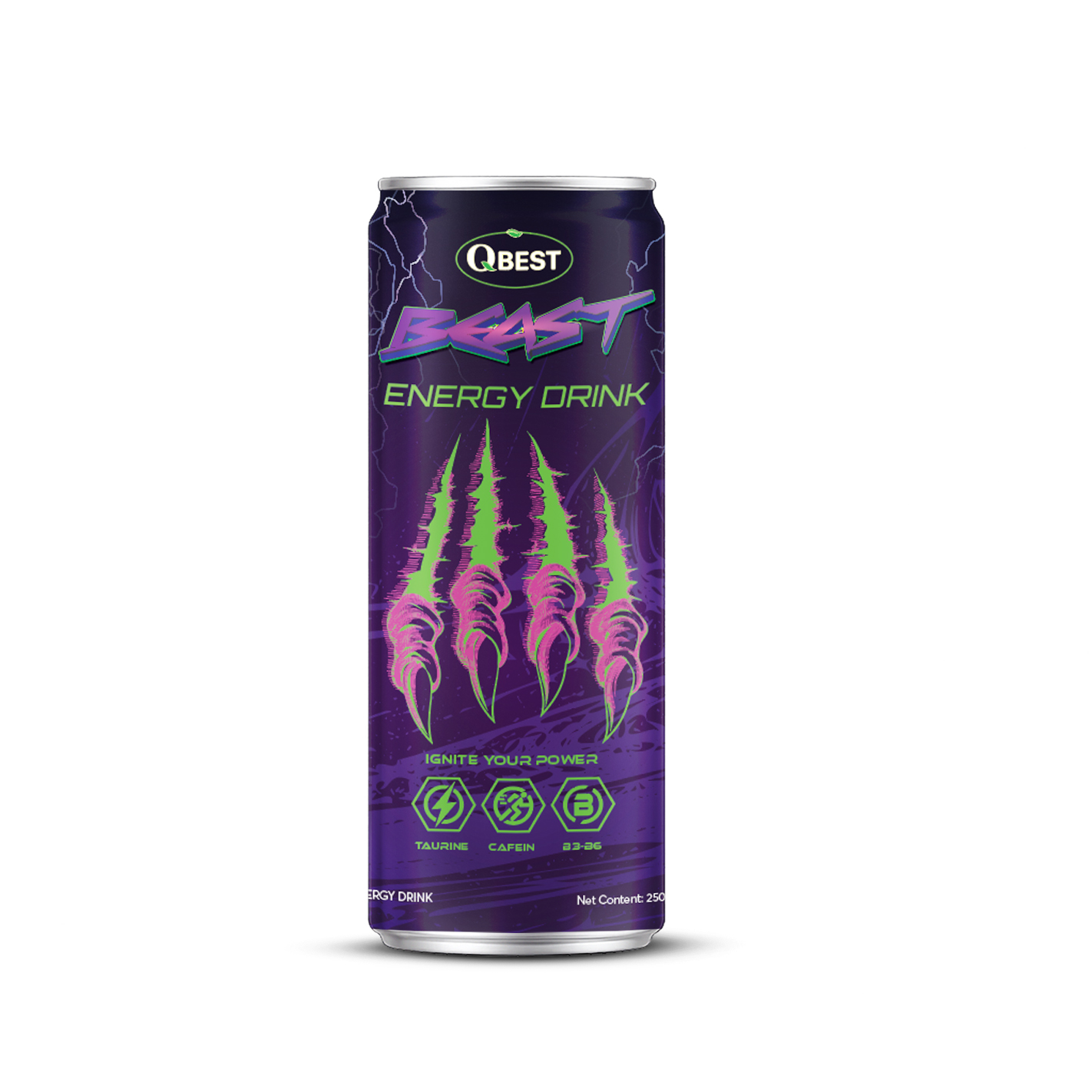 250ml QBest Slim Can Energy Drink OEM Manufacturer