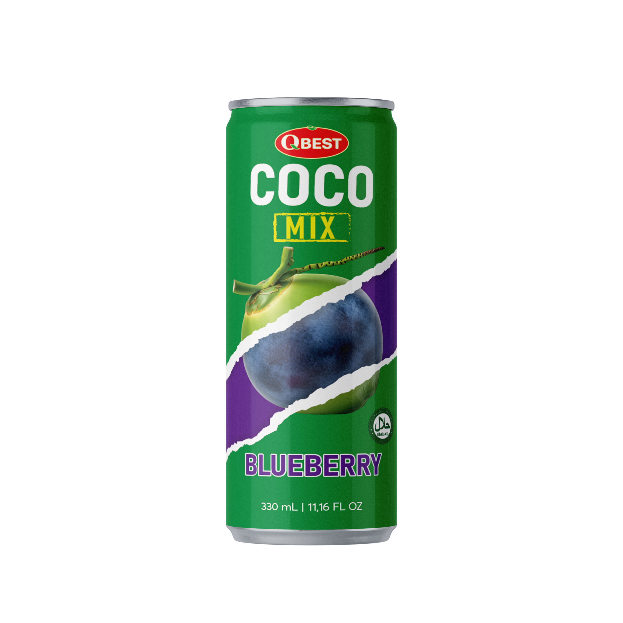 330ml QBest Coco Mix Blueberry Drink