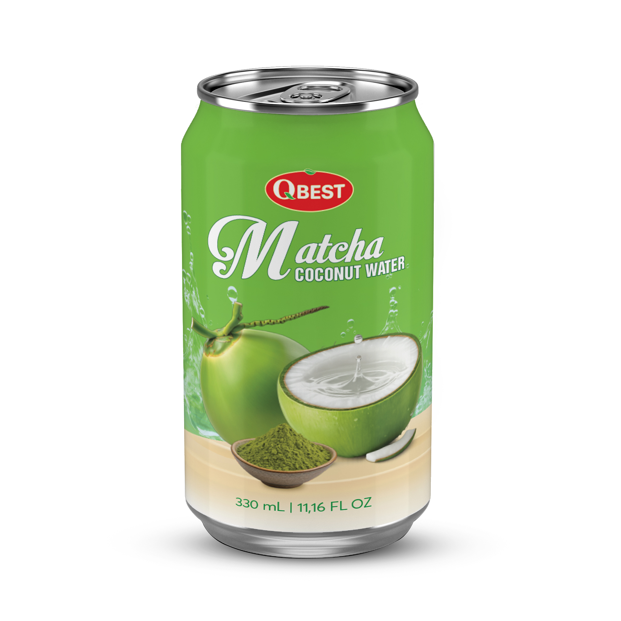 330ml QBest Coconut Water with Matcha