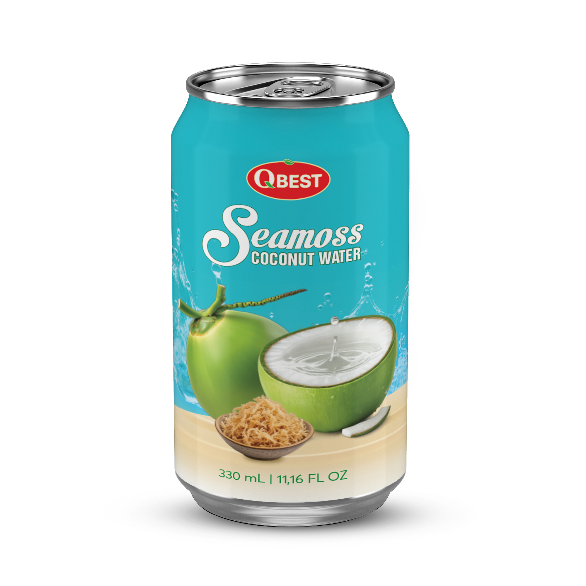 330ml QBest Coconut Water With Sea Moss